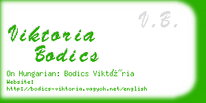 viktoria bodics business card